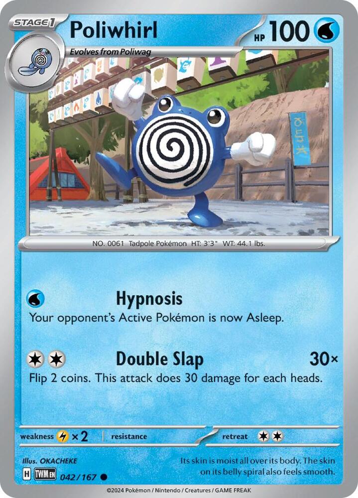 Poliwhirl - 042/167 - SV06: Twilight Masquerade (TWM) - Normal - Pokemon TCG Card
