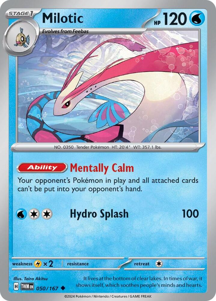 Milotic - 050/167 - SV06: Twilight Masquerade (TWM) - Normal - Pokemon TCG Card
