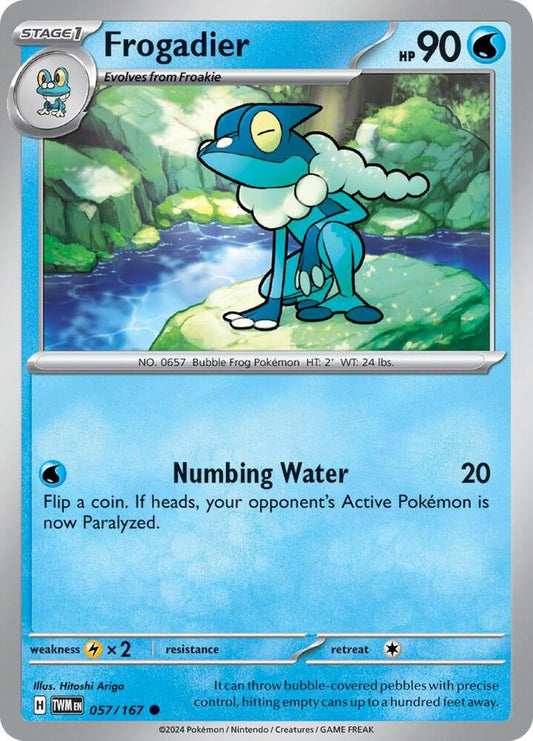 Frogadier - 057/167 - SV06: Twilight Masquerade (TWM) - Normal - Pokemon TCG Card
