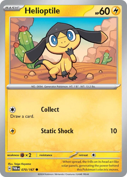 Helioptile - 070/167 - SV06: Twilight Masquerade (TWM) - Normal - Pokemon TCG Card