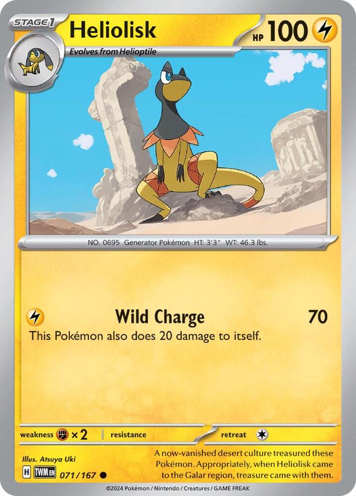 Heliolisk - 071/167 - SV06: Twilight Masquerade (TWM) - Common - Normal - Pokemon TCG Card