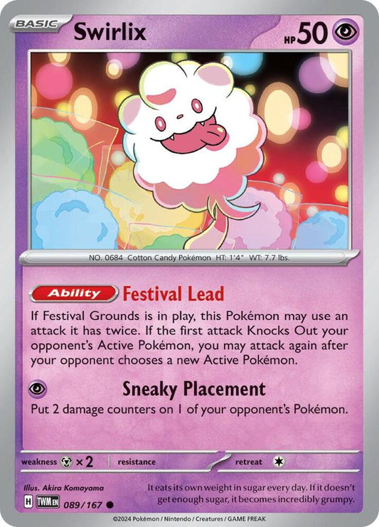 Swirlix - 089/167 - SV06: Twilight Masquerade (TWM) - Normal - Pokemon TCG Card