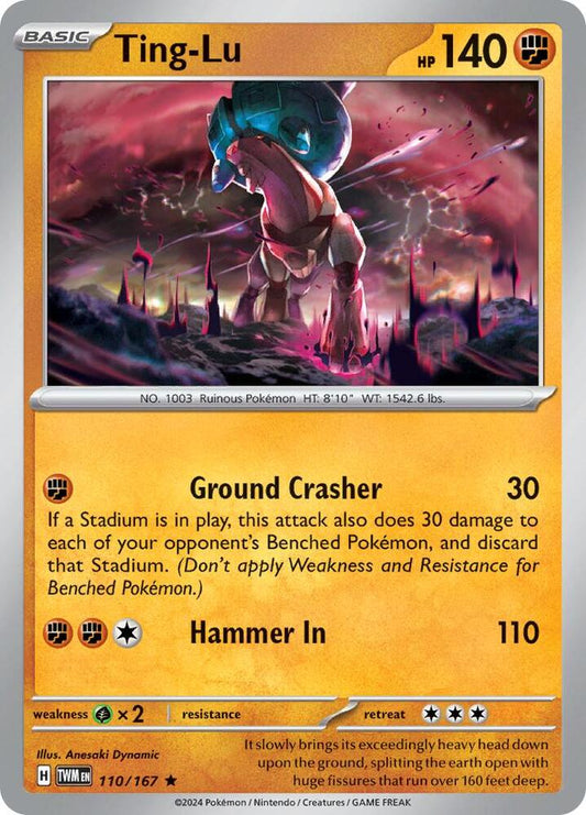 Ting-Lu - 110/167 - SV06: Twilight Masquerade (TWM) - Holofoil - Pokemon TCG Card