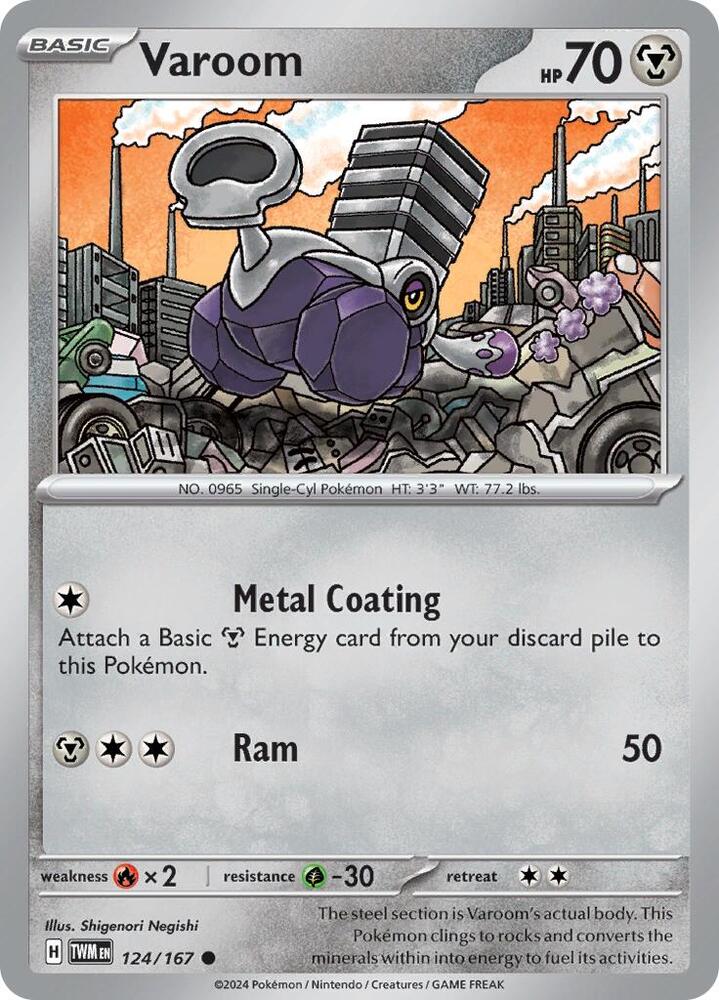 Varoom - 124/167 - SV06: Twilight Masquerade (TWM) - Normal - Pokemon TCG Card