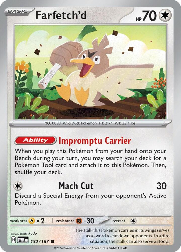 Farfetch'd - 132/167 - SV06: Twilight Masquerade (TWM) - Normal - Pokemon TCG Card