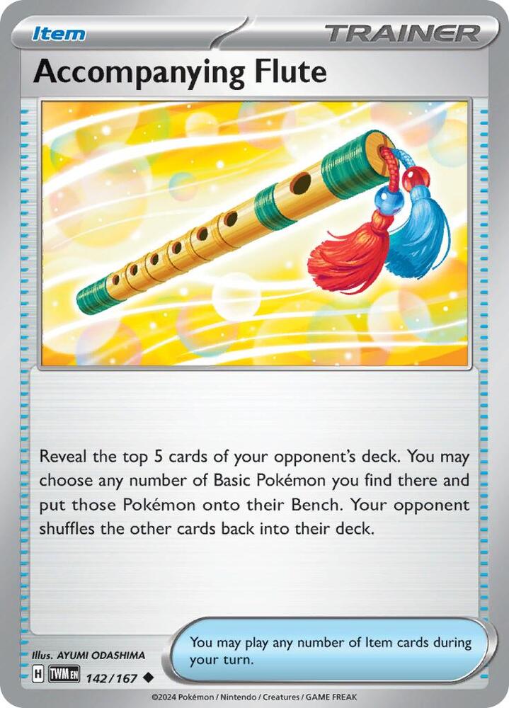 Accompanying Flute - 142/167 - SV06: Twilight Masquerade (TWM) - Normal - Pokemon TCG Card