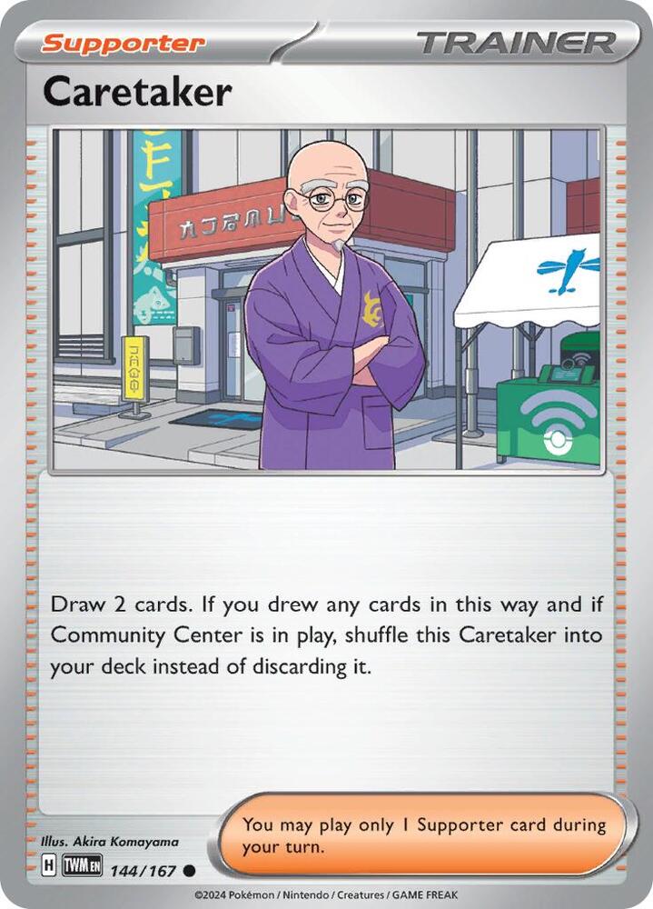Caretaker - 144/167 - SV06: Twilight Masquerade (TWM) - Common - Normal - Pokemon TCG Card