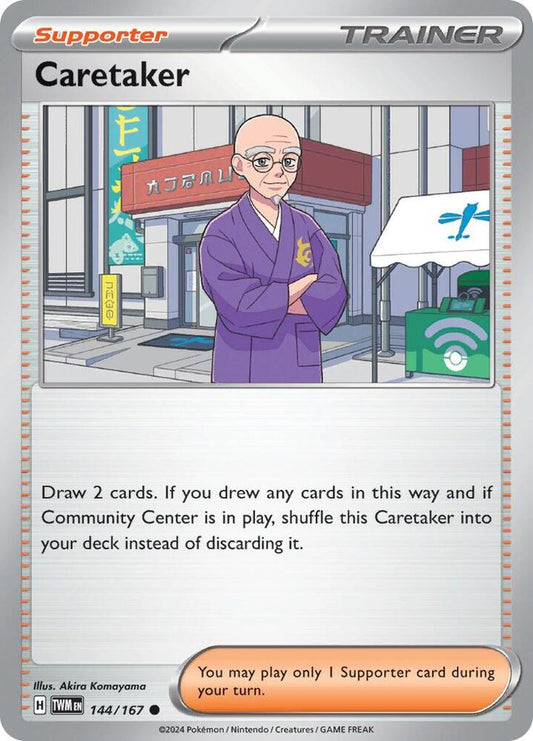 Caretaker - 144/167 - SV06: Twilight Masquerade (TWM) - Common - Normal - Pokemon TCG Card