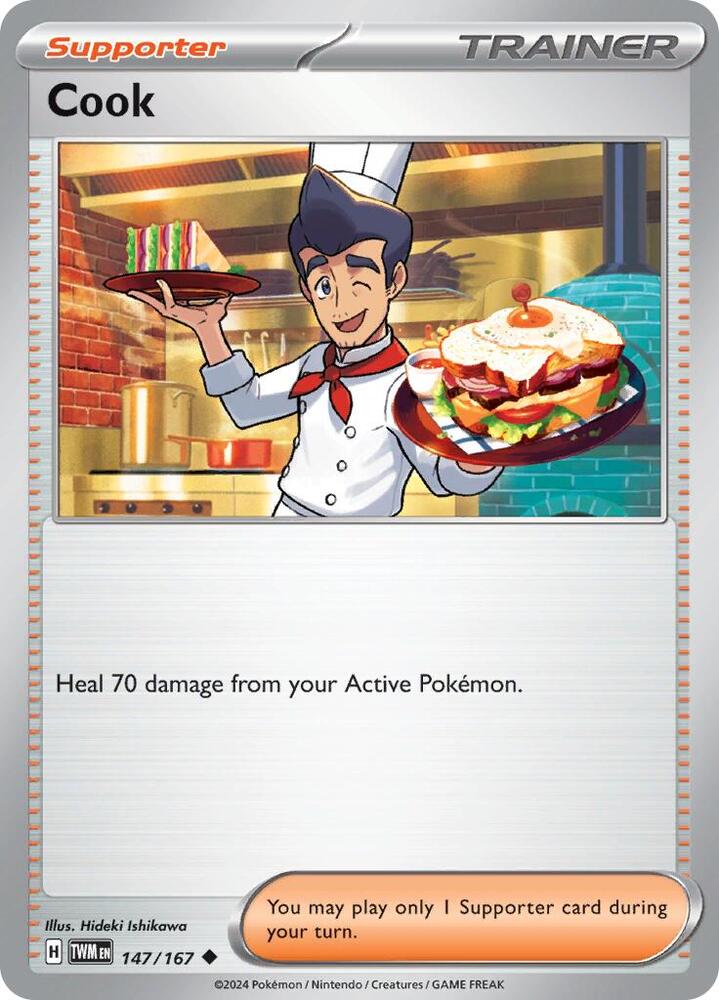 Cook - 147/167 - SV06: Twilight Masquerade (TWM) - Normal - Pokemon TCG Card
