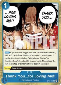 Thank You...for Loving Me!! - OP08-053 - Two Legends (OP08)
