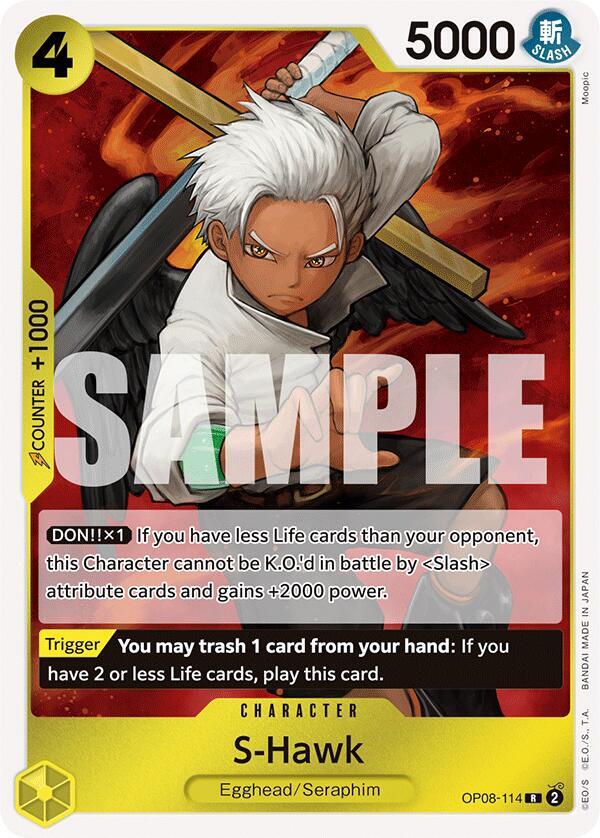 S-Hawk - OP08-114 - Two Legends (OP08) - Foil