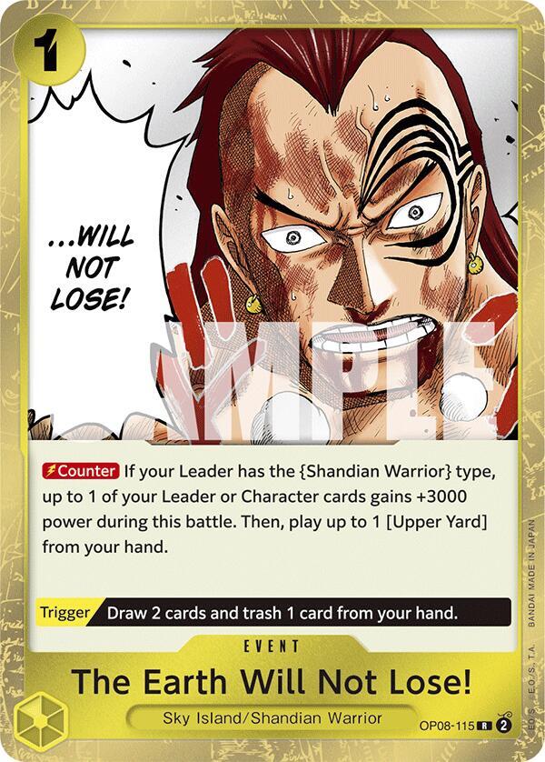 The Earth Will Not Lose! - OP08-115 - Two Legends (OP08)