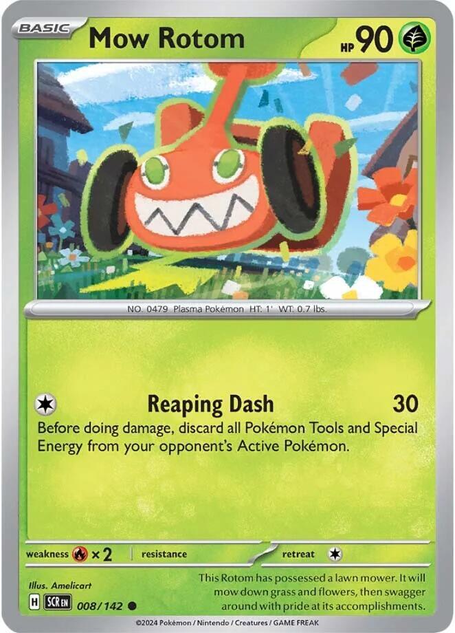 Mow Rotom - 008/142 - SV07: Stellar Crown (SCR) - Normal - Pokemon TCG Card