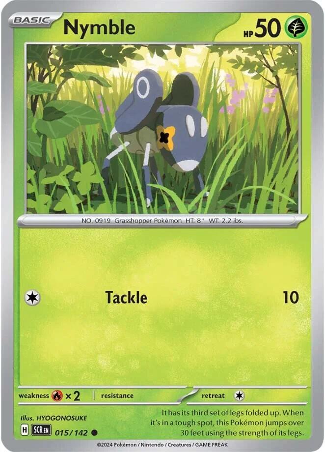 Nymble - 015/142 - SV07: Stellar Crown (SCR) - Normal - Pokemon TCG Card
