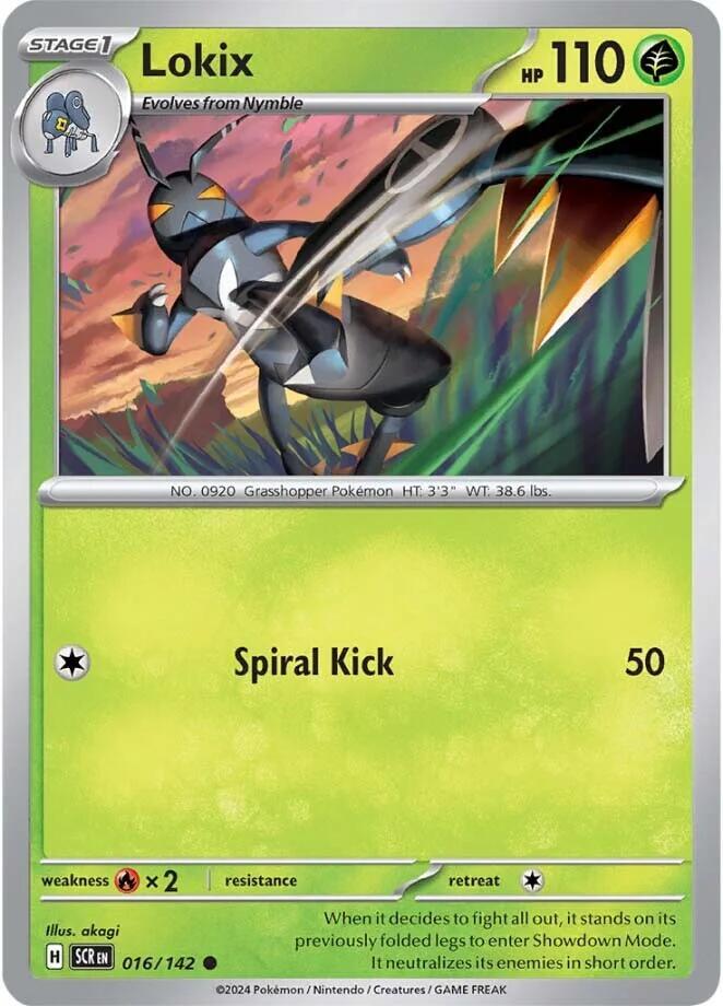Lokix - 016/142 - SV07: Stellar Crown (SCR) - Reverse Holofoil - Pokemon TCG Card