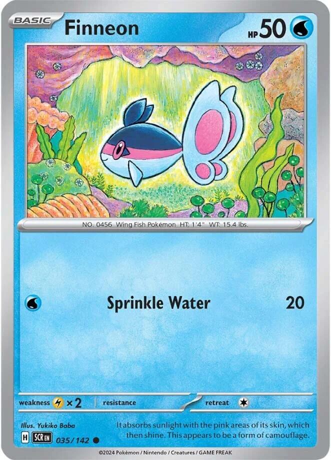 Finneon - 035/142 - SV07: Stellar Crown (SCR) - Normal - Pokemon TCG Card