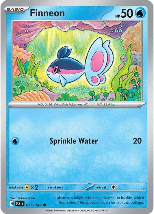 Finneon - 035/142 - SV07: Stellar Crown (SCR) - Normal - Pokemon TCG Card