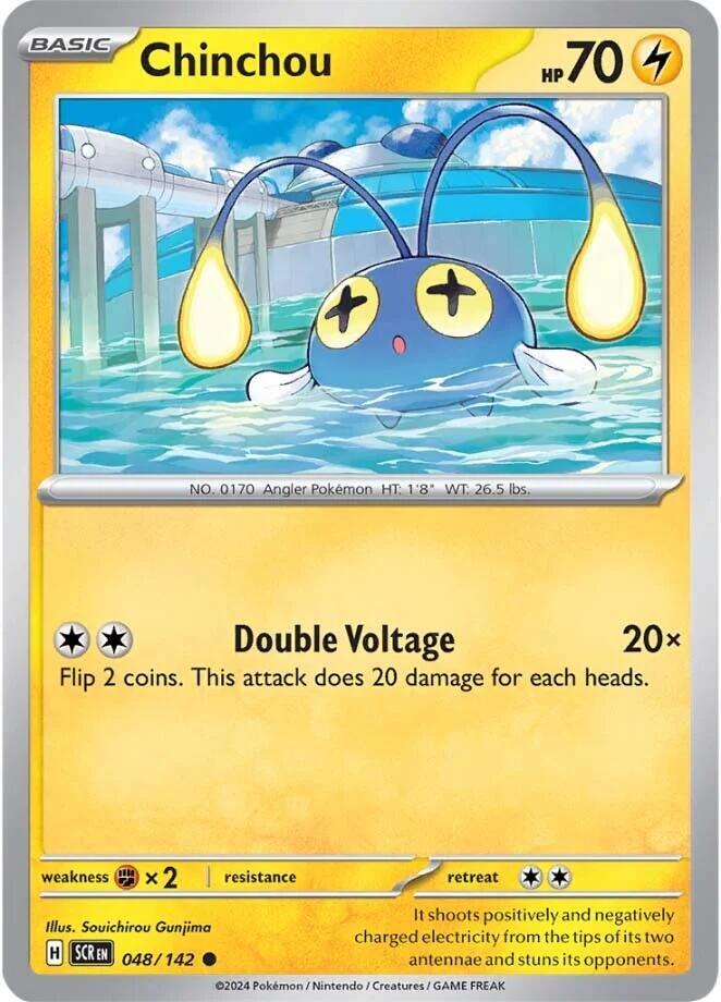 Chinchou - 048/142 - SV07: Stellar Crown (SCR) - Normal - Pokemon TCG Card