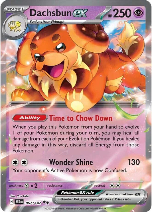 Dachsbun ex - 067/142 - SV07: Stellar Crown (SCR) - Double Rare