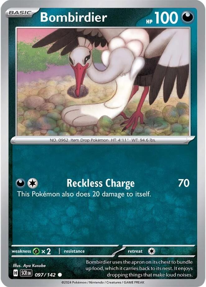 Bombirdier - 097/142 - SV07: Stellar Crown (SCR) - Normal - Pokemon TCG Card