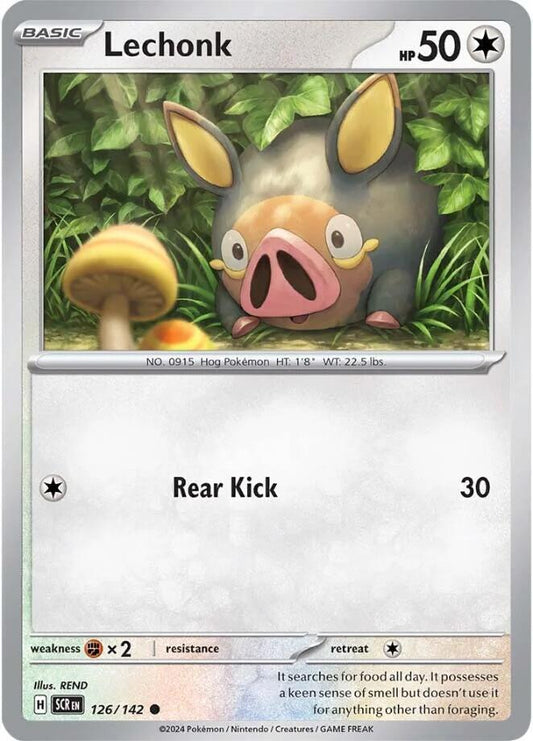 Lechonk - 126/142 - SV07: Stellar Crown (SCR) - Normal - Pokemon TCG Card