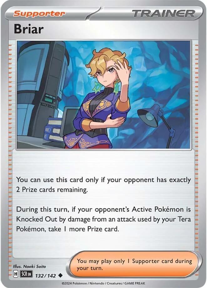 Briar - 132/142 - SV07: Stellar Crown (SCR) - Uncommon - Normal - Pokemon TCG Card