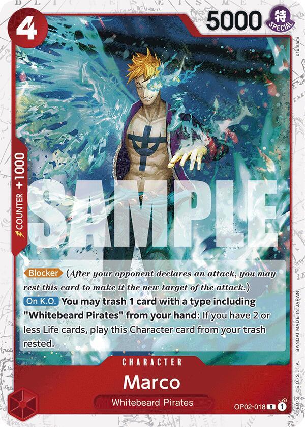 Marco (Jolly Roger Foil) - OP02-018 - Premium Booster -The Best- (PRB-01)