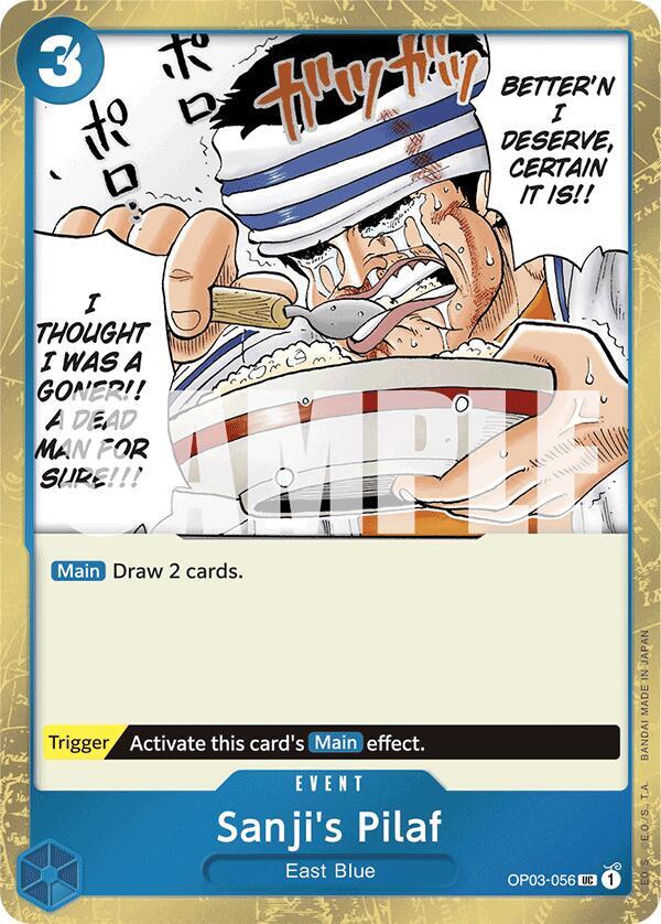 Sanji's Pilaf (Jolly Roger Foil) - OP03-056 - Premium Booster -The Best- (PRB-01)