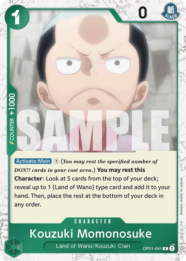 Kouzuki Momonosuke (Jolly Roger Foil) - OP01-041 - Premium Booster -The Best- (PRB-01)