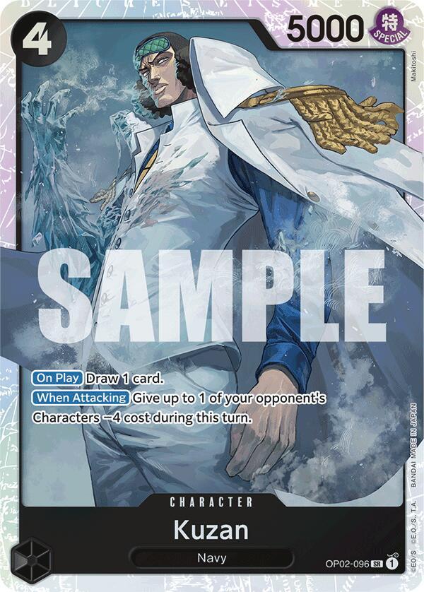 Kuzan (OP02-096) (Reprint) - OP02-096 - Premium Booster -The Best- (PRB-01)