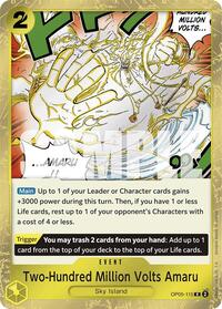 Two-Hundred Million Volts Amaru (Jolly Roger Foil) - OP05-115 - Premium Booster -The Best- (PRB-01)