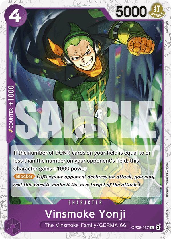 Vinsmoke Yonji (OP06-067) (Jolly Roger Foil) - OP06-067 - Premium Booster -The Best- (PRB-01)