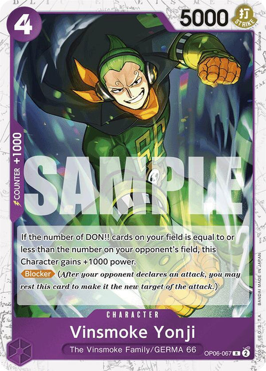 Vinsmoke Yonji (OP06-067) (Jolly Roger Foil) - OP06-067 - Premium Booster -The Best- (PRB-01)