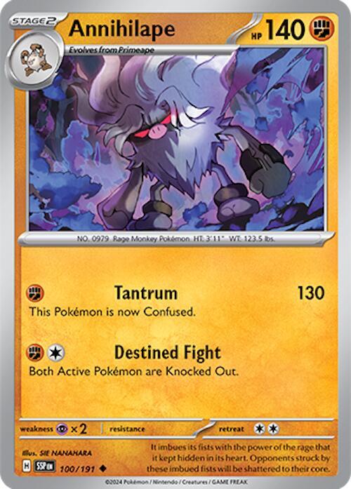 Annihilape - 100/191 - SV08: Surging Sparks (SSP) - Normal - Pokemon TCG Card