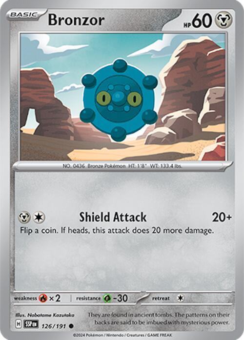 Bronzor - 126/191 - SV08: Surging Sparks (SSP) - Normal - Pokemon TCG Card