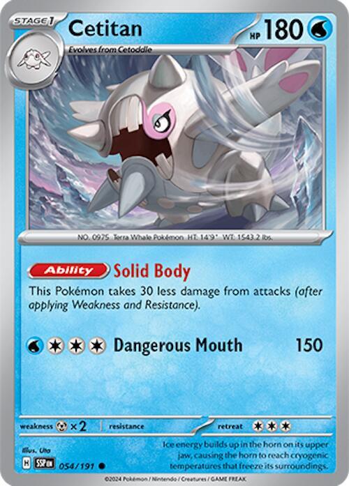 Cetitan - 054/191 - SV08: Surging Sparks (SSP) - Common - Normal - Pokemon TCG Card