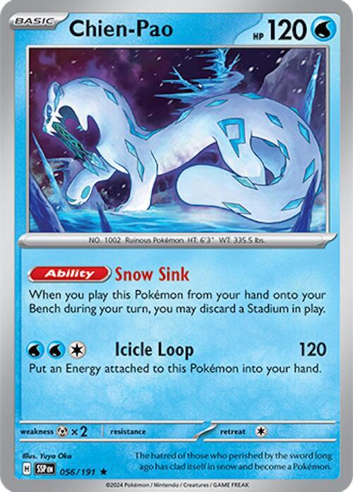 Chien-Pao - 056/191 - SV08: Surging Sparks (SSP) - Holofoil - Pokemon TCG Card