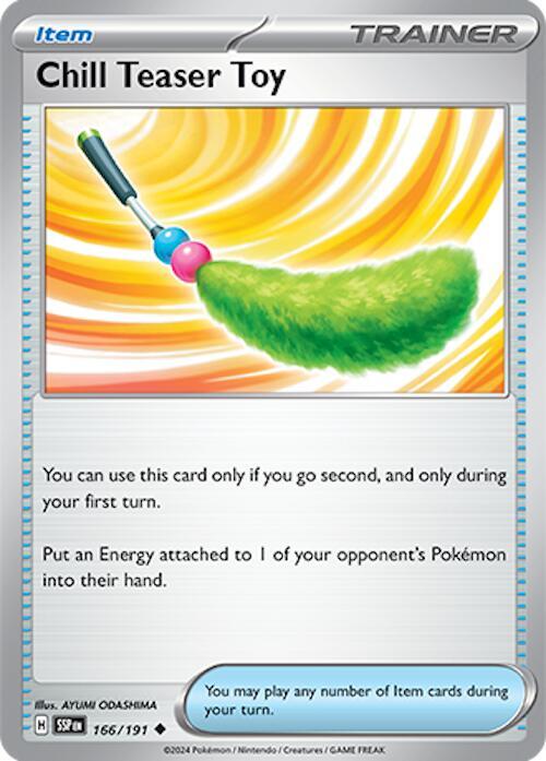 Chill Teaser Toy - 166/191 - SV08: Surging Sparks (SSP) - Normal - Pokemon TCG Card