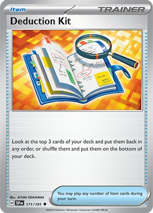 Deduction Kit - 171/191 - SV08: Surging Sparks (SSP) - Normal - Pokemon TCG Card