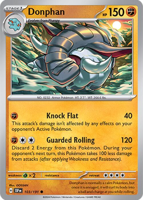 Donphan - 103/191 - SV08: Surging Sparks (SSP) - Normal - Pokemon TCG Card