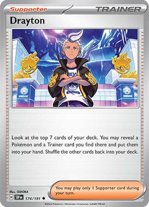 Drayton - 174/191 - SV08: Surging Sparks (SSP) - Uncommon - Normal - Pokemon TCG Card