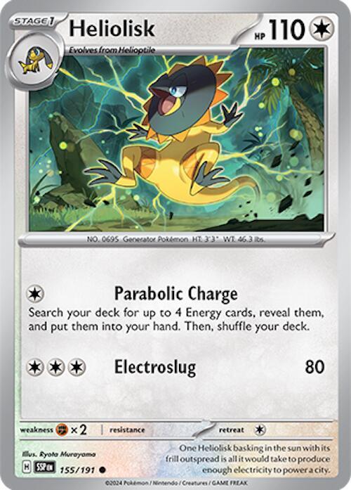 Heliolisk - 155/191 - SV08: Surging Sparks (SSP) - Normal - Pokemon TCG Card