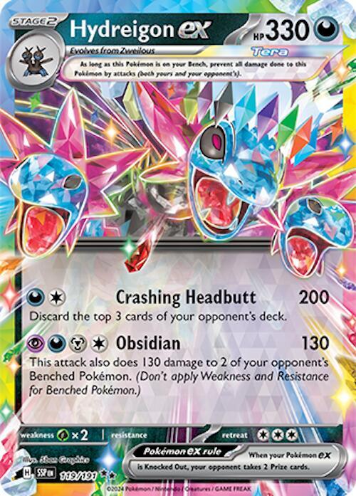 Hydreigon ex - 119/191 - SV08: Surging Sparks (SSP) - Double Rare
