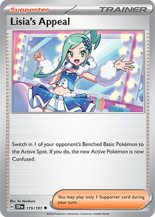 Lisia's Appeal - 179/191 - SV08: Surging Sparks (SSP) - Uncommon - Normal - Pokemon TCG Card