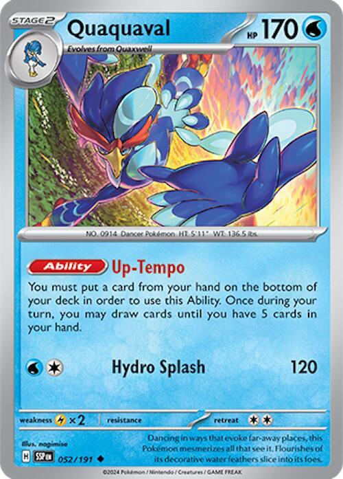 Quaquaval - 052/191 - SV08: Surging Sparks (SSP) - Normal - Pokemon TCG Card