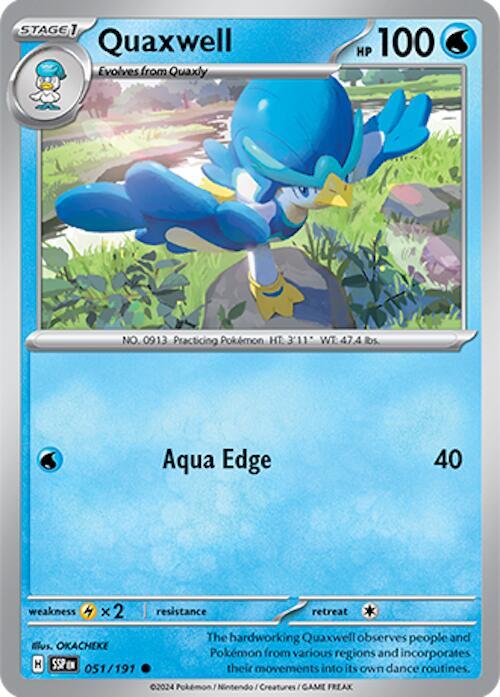 Quaxwell - 051/191 - SV08: Surging Sparks (SSP) - Normal - Pokemon TCG Card