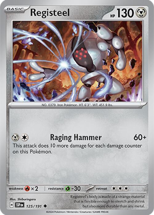 Registeel - 125/191 - SV08: Surging Sparks (SSP) - Normal - Pokemon TCG Card