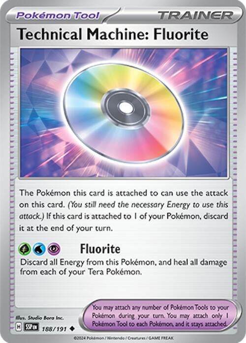 Technical Machine: Fluorite - 188/191 - SV08: Surging Sparks (SSP) - Normal - Pokemon TCG Card