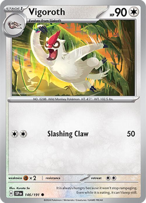 Vigoroth - 146/191 - SV08: Surging Sparks (SSP) - Normal - Pokemon TCG Card