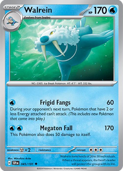 Walrein - 045/191 - SV08: Surging Sparks (SSP) - Normal - Pokemon TCG Card